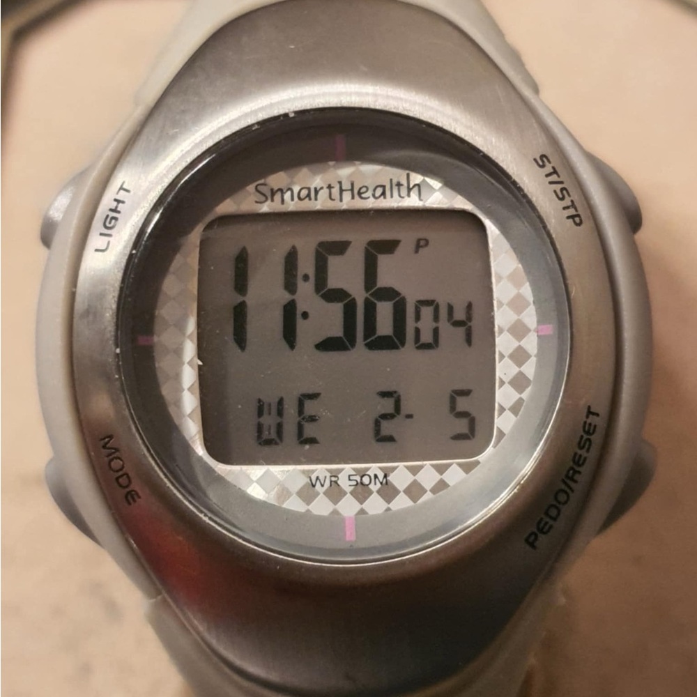 🦋10/$20🦋 Smart Health Silver/Gray Digital Alarm Chronograph Women's Watch